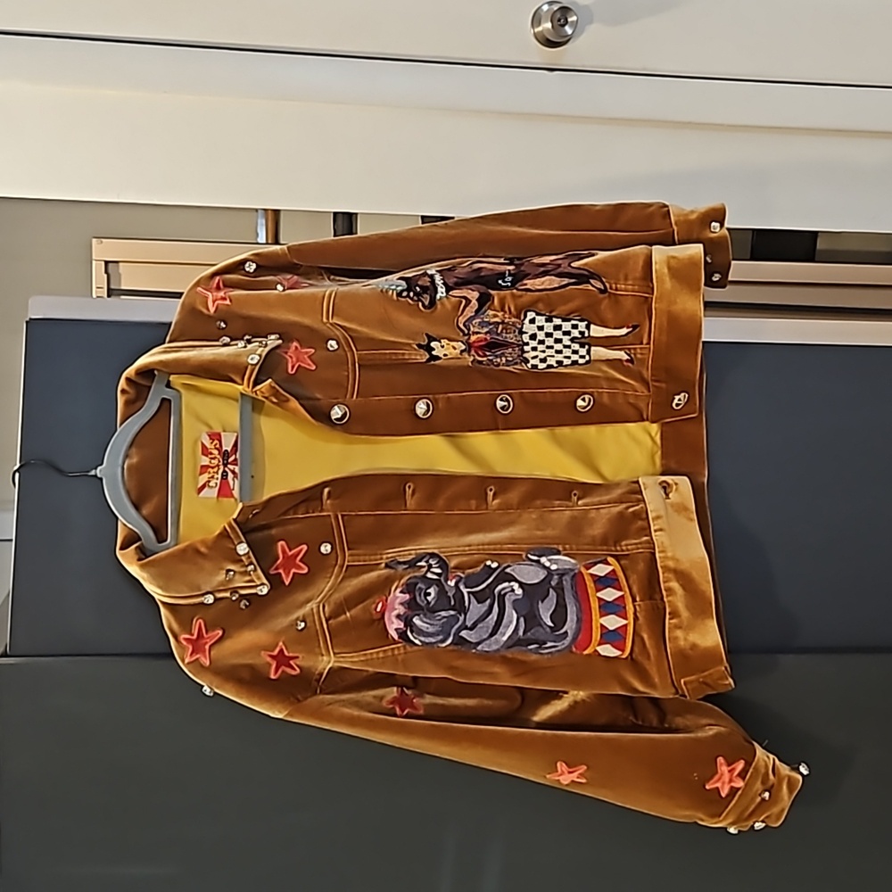 Unlogical Poem Brown Velvet Circus Jacket